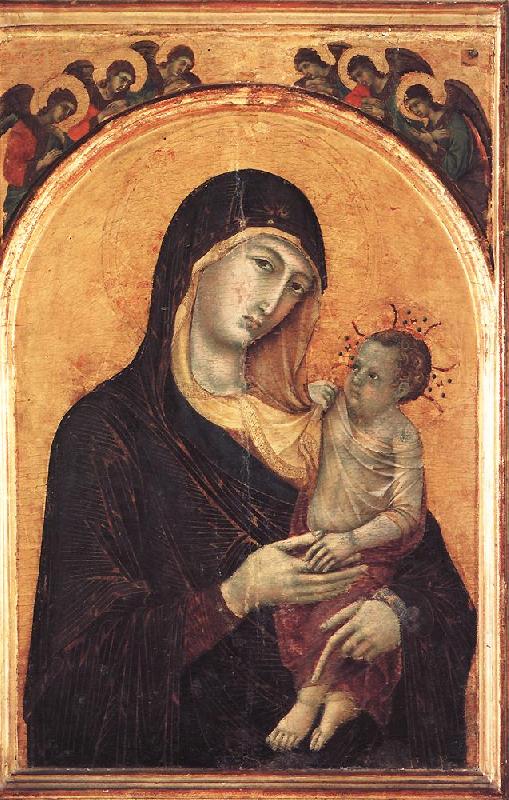 Duccio di Buoninsegna Madonna and Child with Six Angels dfg oil painting image